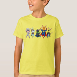 Wacky Rabbits Cartoon Bling T-Shirt