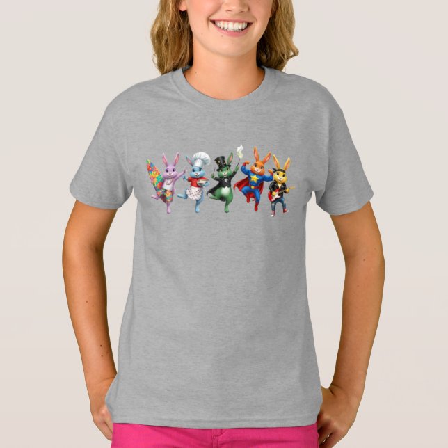 Wacky Rabbits Surfer T-Shirt (Vorderseite)