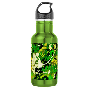 Wacky Retro Floral 1 Edelstahlflasche