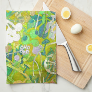 Wacky Retro Floral 2 Handtuch