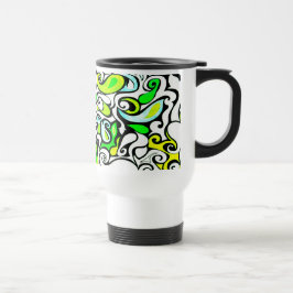 Wacky Retro Swirl 3 Reisebecher