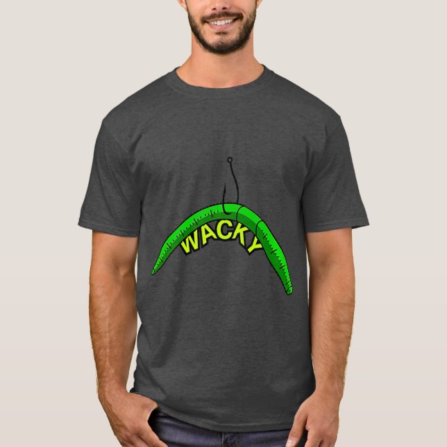 Wacky Rig Wurmfisch mit diesem Bass T-Shirt (Vorderseite)