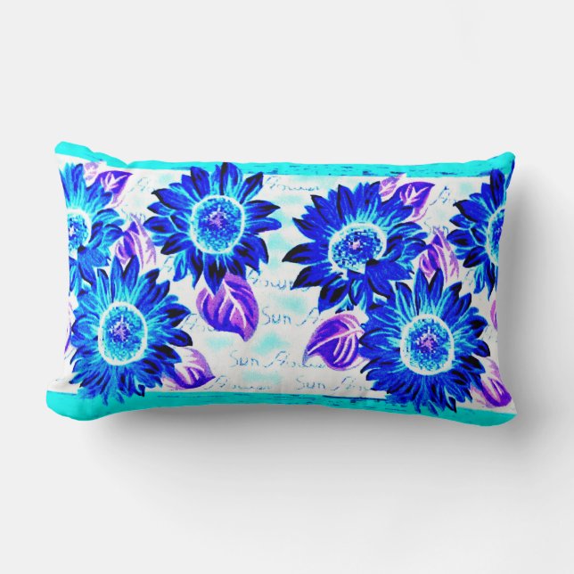 Wacky Sunblumen Lendenkissen (Vorderseite)