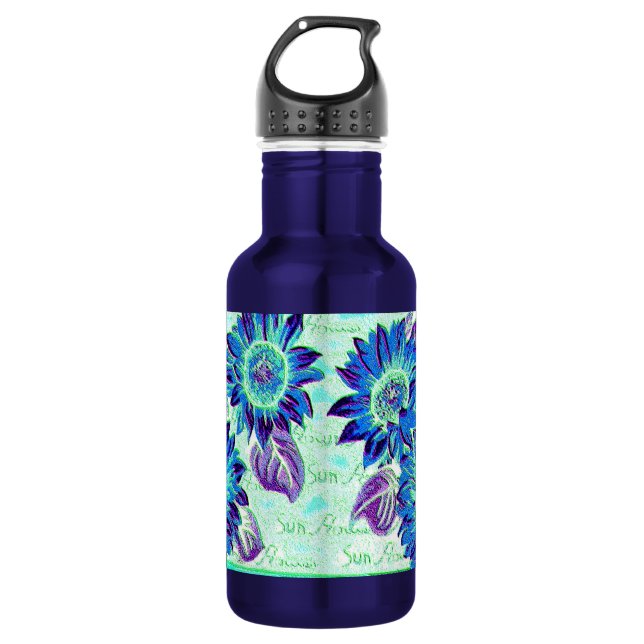 Wacky Sunblumen Trinkflasche (Vorderseite)