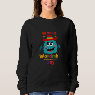 Wacky Wardrobe Day Mismatch Mittwoch Funny Goofy Sweatshirt
