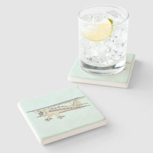 Waco Biplane Steinuntersetzer