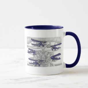 Waco-Doppeldecker Tasse