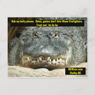 Waco Firefighter Postkarte