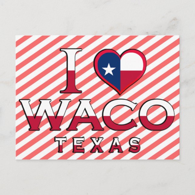 Waco, Texas Postkarte (Vorderseite)