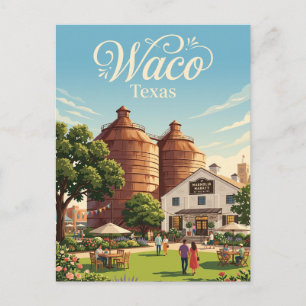 Waco, Texas Postkarte