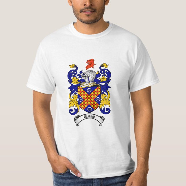Waddell Familienwappen - Waddell Wappen T-Shirt (Vorderseite)