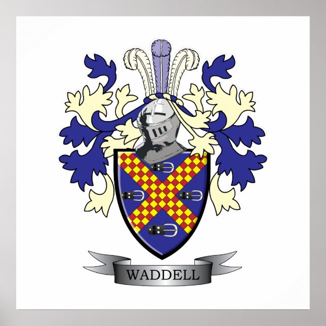 Waddell-Familienwappen-Wappen Poster (Vorne)