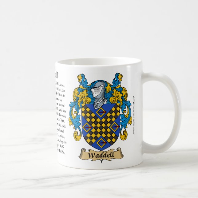 Waddell, l'origine, la signification et la tasse (Droite)