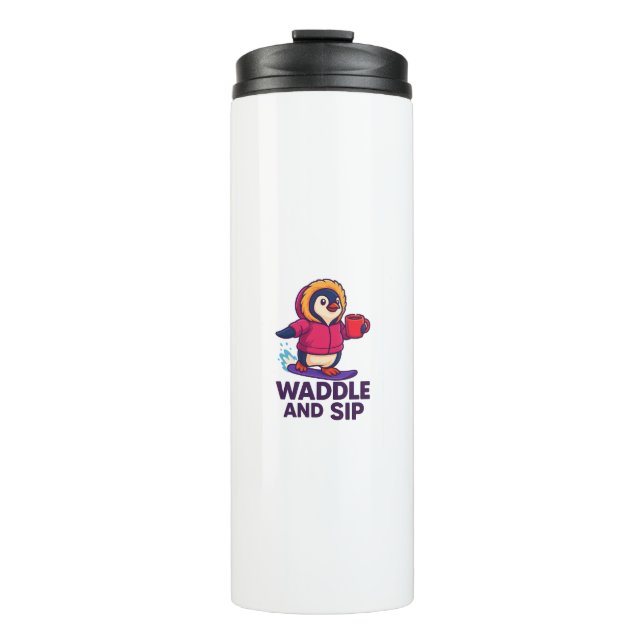 Waddle and Sip   Thermosbecher (Vorderseite)