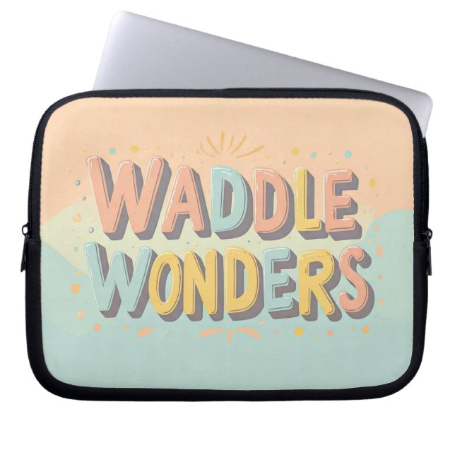 Waddle Wonders Laptopschutzhülle (Vorderseite)