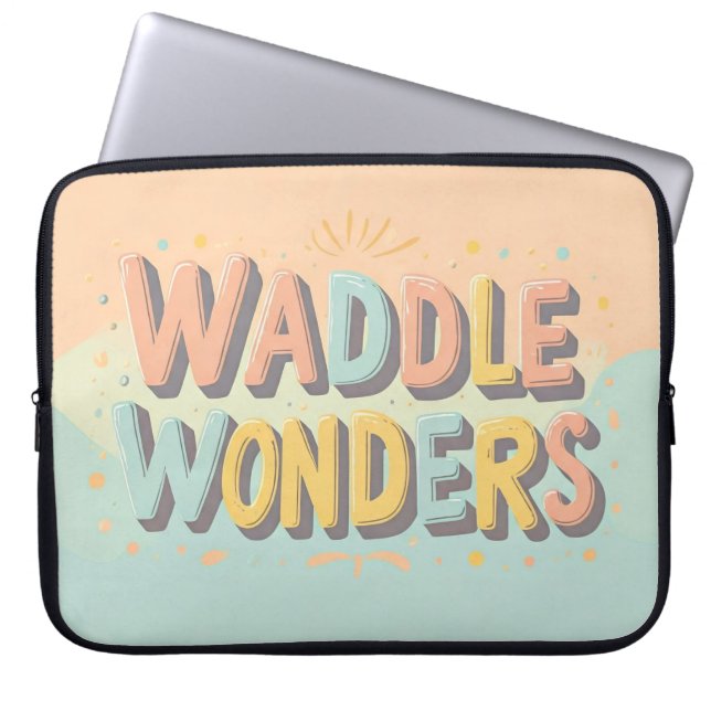 Waddle Wonders Laptopschutzhülle (Vorderseite)