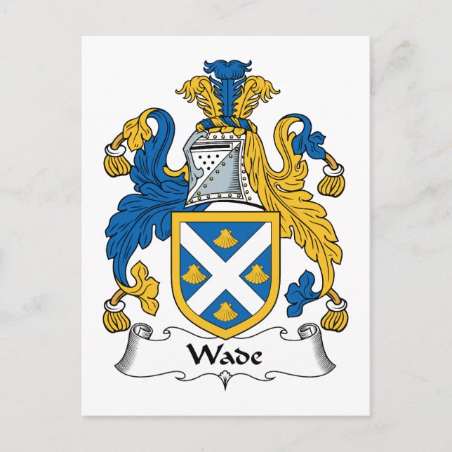 Wade Familienwappen Postkarte (Vorderseite)