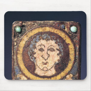 Wadenbein mit dem Gesicht eines jungen Mannes Mousepad