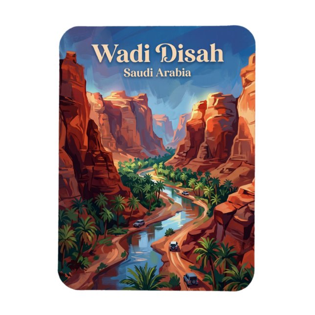 Wadi Disah Saudi-Arabien Magnet (Vertikal)