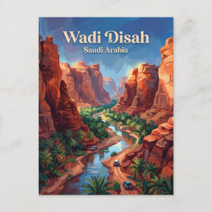 Wadi Disah Saudi-Arabien Postkarte