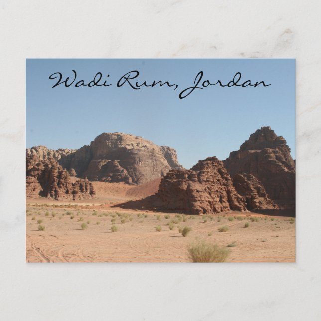 Wadi rum jordan postkarte (Vorderseite)