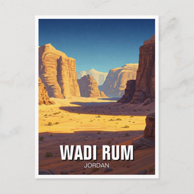 Wadi Rum Travel Postkarte (Vorderseite)