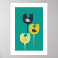 Wading Birds - Mitte des Jahrhunderts modern / min