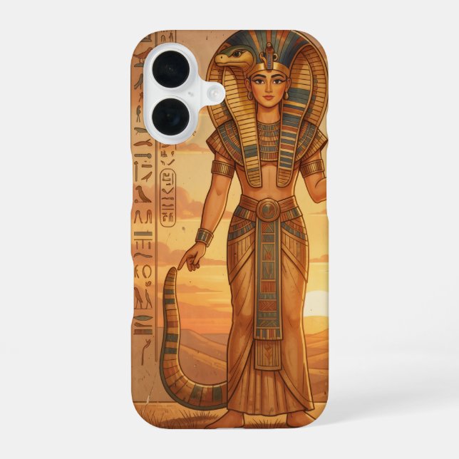 Wadjet – Ägyptische Schlangengöttin´3 iPhone 16 Hülle (Rückseite)