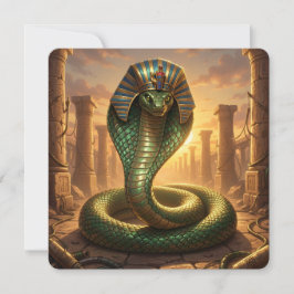 Wadjet – Ägyptische Schlangengöttin´6 Feiertagskarte