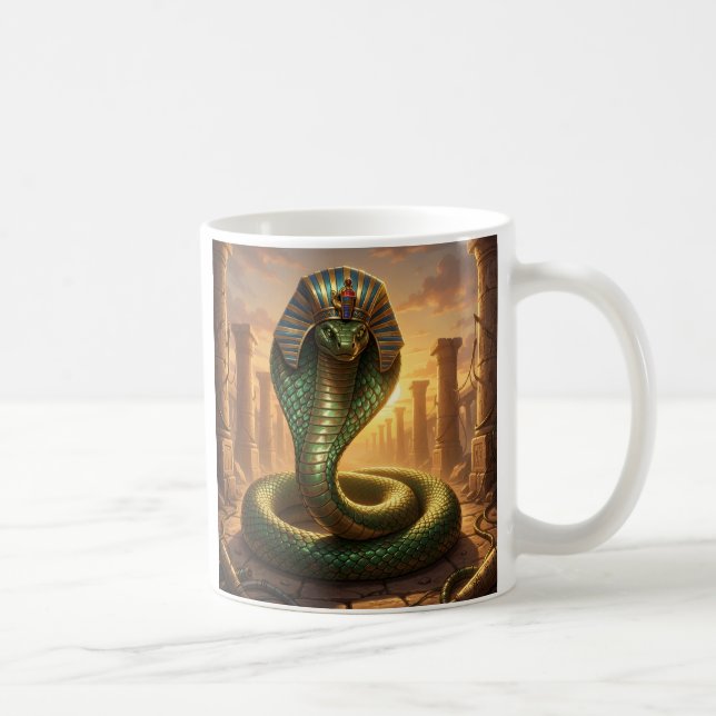 Wadjet – Ägyptische Schlangengöttin´6 Kaffeetasse (Rechts)