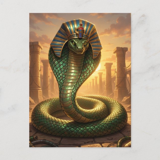 Wadjet – Ägyptische Schlangengöttin´6 Postkarte (Vorderseite)