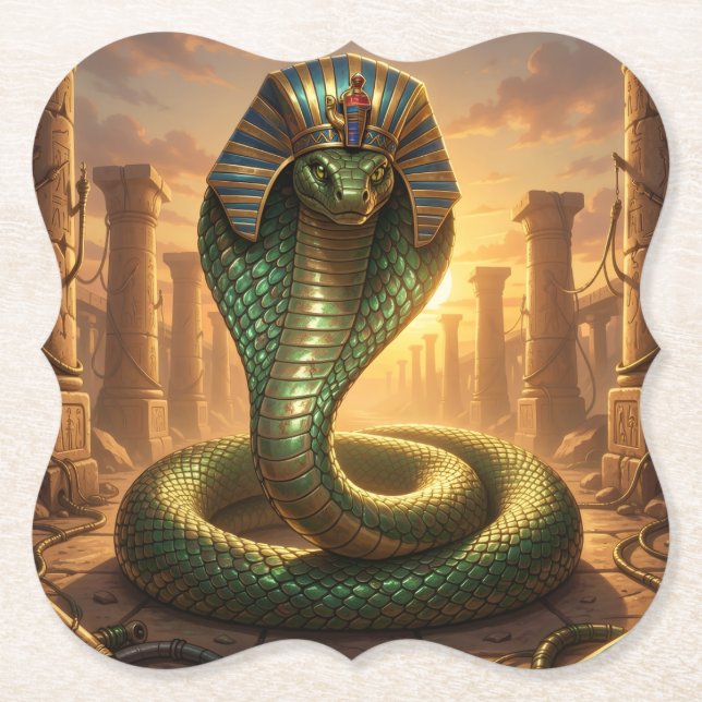 Wadjet – Ägyptische Schlangengöttin´6 Untersetzer (Vorderseite)