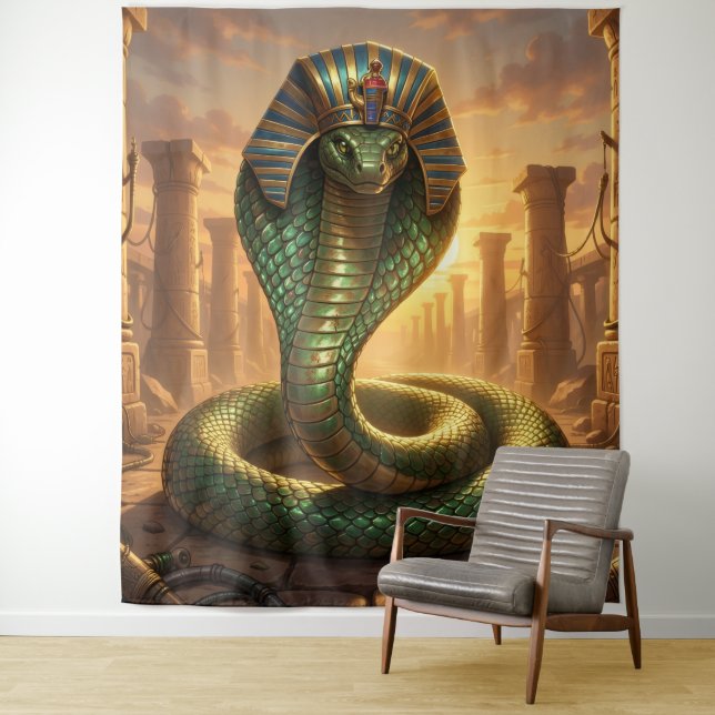 Wadjet – Ägyptische Schlangengöttin´6 Wandteppich (Beispiel)