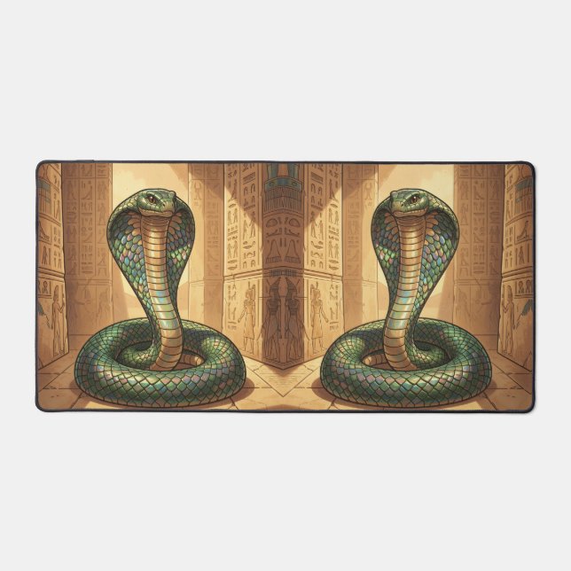 Wadjet – Ägyptische Schlangengöttin Schreibtischunterlage (Vorderseite)