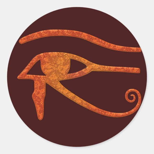 WADJET AUGE DER RA-Aufkleber Runder Aufkleber (Vorderseite)