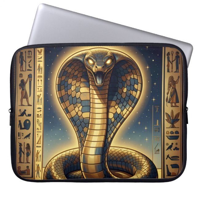 Wadjet – Egyptian Cobra Goddess´3 Laptopschutzhülle (Vorderseite)