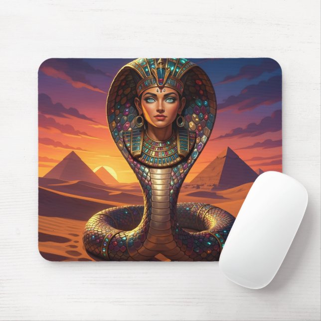 Wadjet – Egyptian Cobra Goddess´7 Mousepad (Mit Mouse)