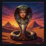 Wadjet – Egyptian Cobra Goddess´7 Poster<br><div class="desc">Wadjet is a cobra goddess in Egyptian mythology and a protector of the pharaoh and Lower Egypt. She represents protection,  power,  and royal authority.</div>