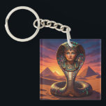 Wadjet – Egyptian Cobra Goddess´7 Schlüsselanhänger<br><div class="desc">Wadjet is a cobra goddess in Egyptian mythology and a protector of the pharaoh and Lower Egypt. She represents protection,  power,  and royal authority.</div>