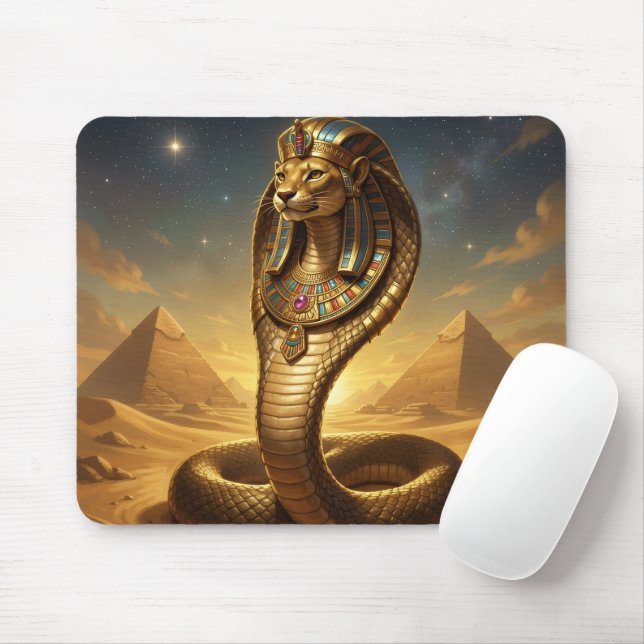 Wadjet – Egyptian Cobra Goddess Mousepad (Mit Mouse)