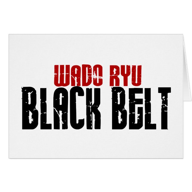 Wado Ryu Gürtel-Karate (Vorderseite (Horizontal))