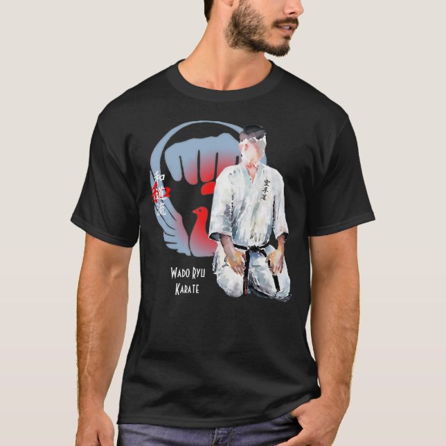 Wado Ryu Karate Seiza Mukuso - T-shirt Bushido (Devant)