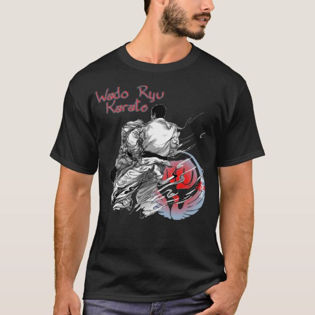 Wado Ryu Karate Take Down - T-Shirt Arts Martiaux (Devant)