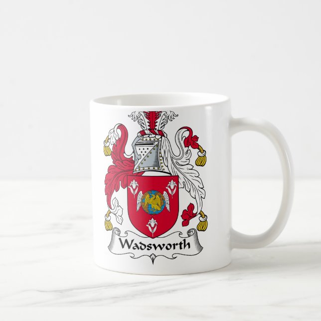 Wadsworth Familienwappen Kaffeetasse (Rechts)
