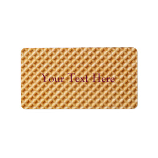 Wafer Texture Adressaufkleber
