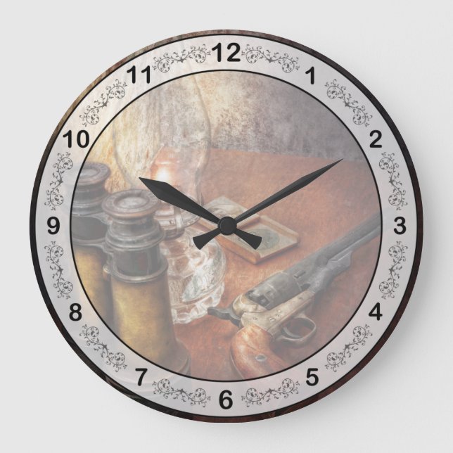 Waffe - Der Abenteuercode Große Wanduhr (Vorderseite)