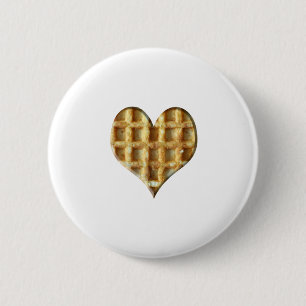 Waffel herz button