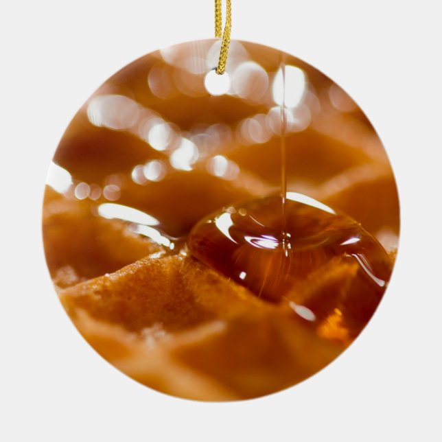 Waffel Keramik Ornament (Vorne)