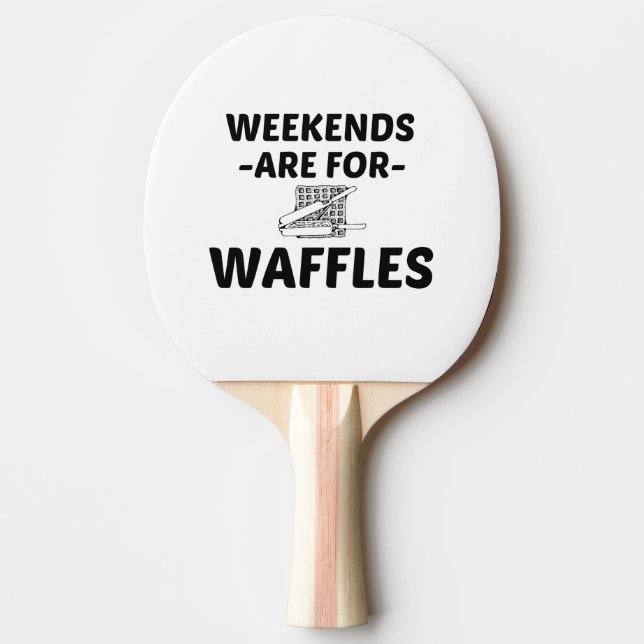 WAFFEL WEEKEND TISCHTENNIS SCHLÄGER (Vorderseite)