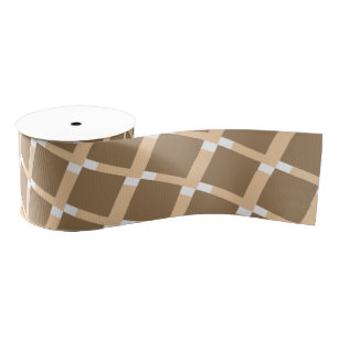 Waffeleis, braun, Weihnachtsbaum Ripsband